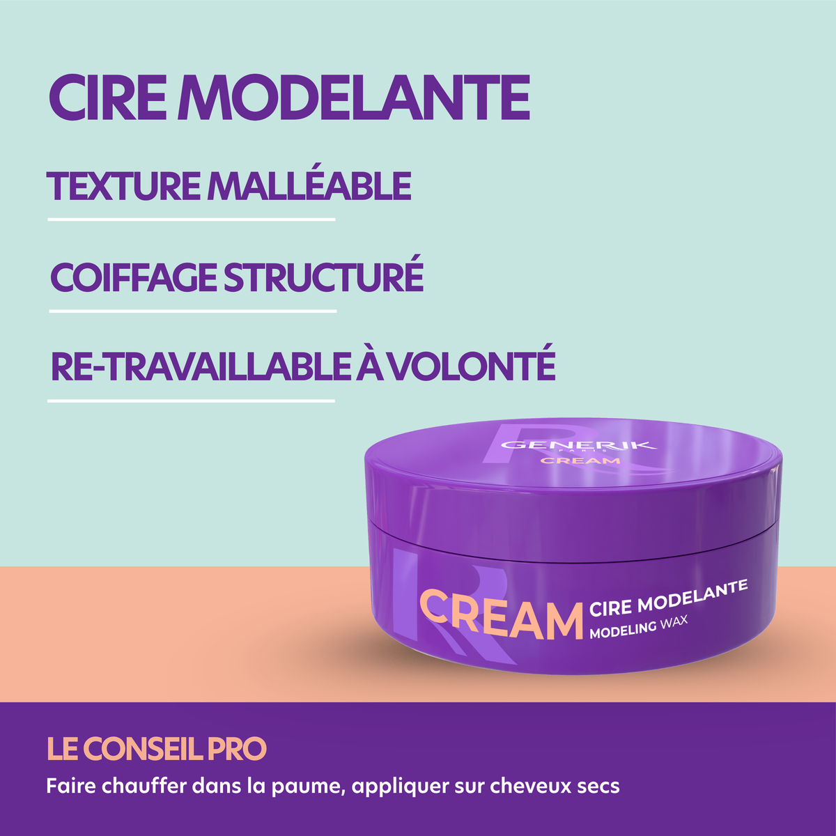 Cire Modelante Generik 100ml — Fixation Souple & Modelable
