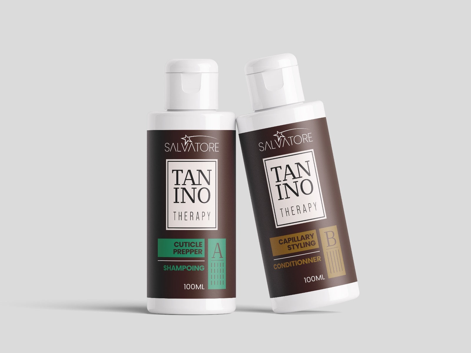 Kit lissage au tanin A & B Tanino Therapy Salvatore 2 produits de 100 ml