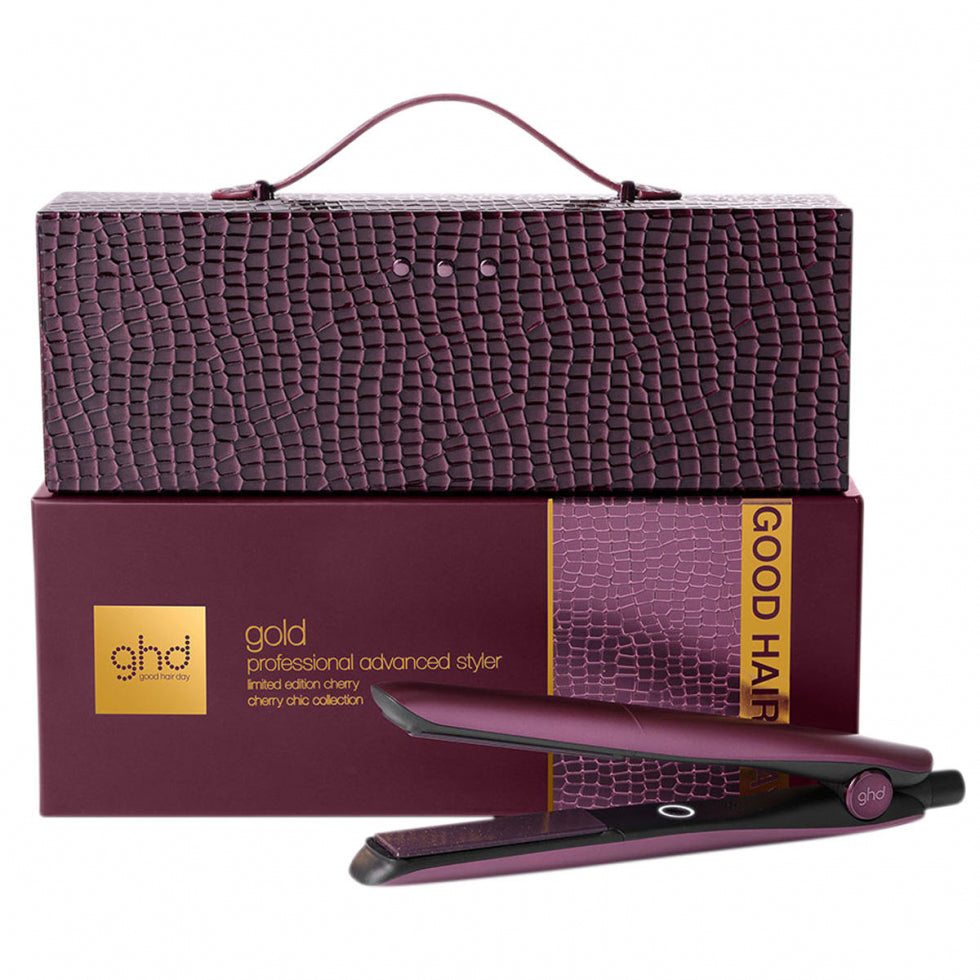 ghd Cherry Chic Collection – Styler ghd Gold® Édition Cerise + Coffret Luxe