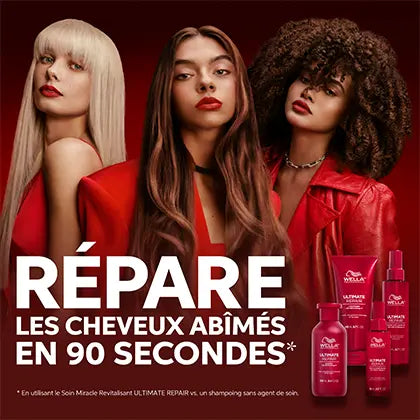 Soin Miracle Revitalisant Ultimate Repair Wella 185ml – Réparation en 90s | Keraliss Lissage