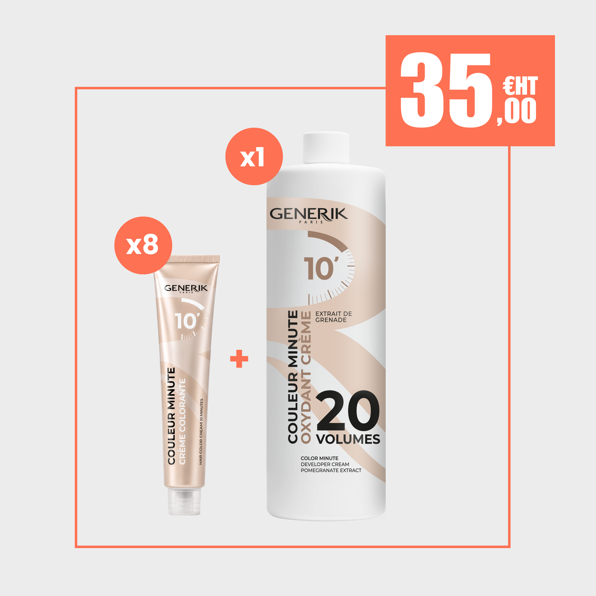 Pack Découverte Couleur Minute Generik — Kit Test 10 Minutes