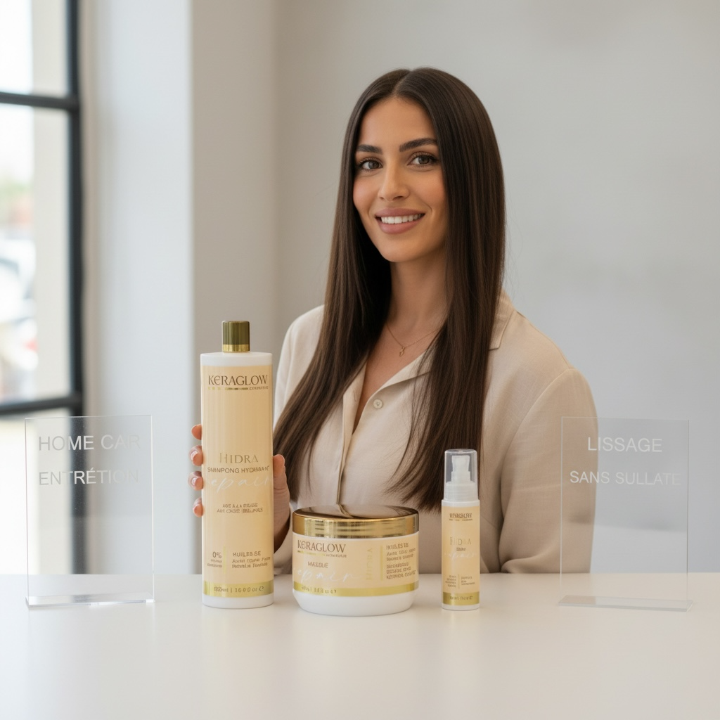 Entretien lissage Gamme complète Hydra Repair - Shampoing, masque, et sérum - sans SUlfate