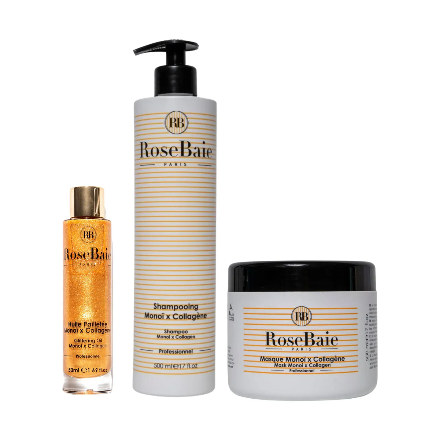 Soins cheveux TRIO MONOÏ X COLLAGENE
