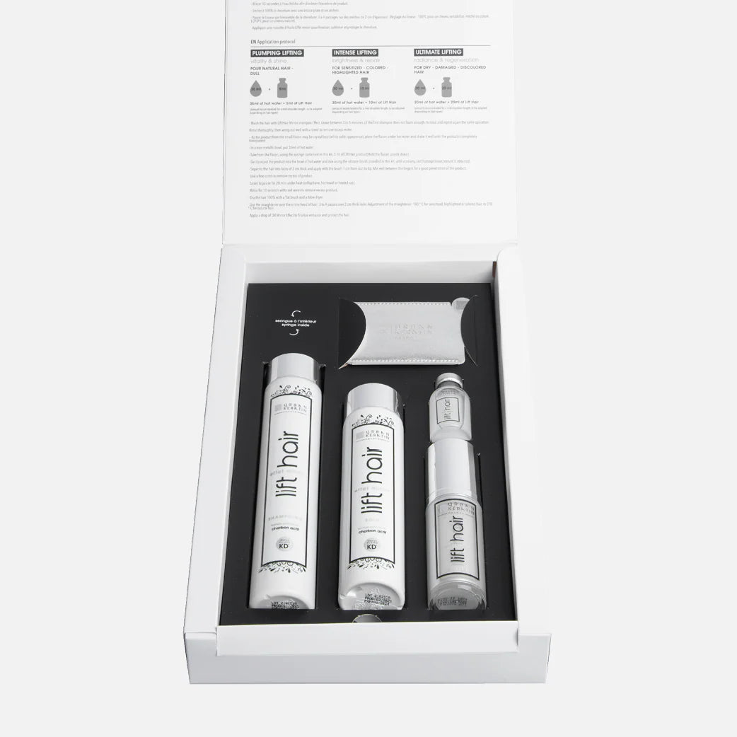 Coffret Rituel Lift Hair Effet Miroir – Urban Keratin | Lifting capillaire & brillance intense