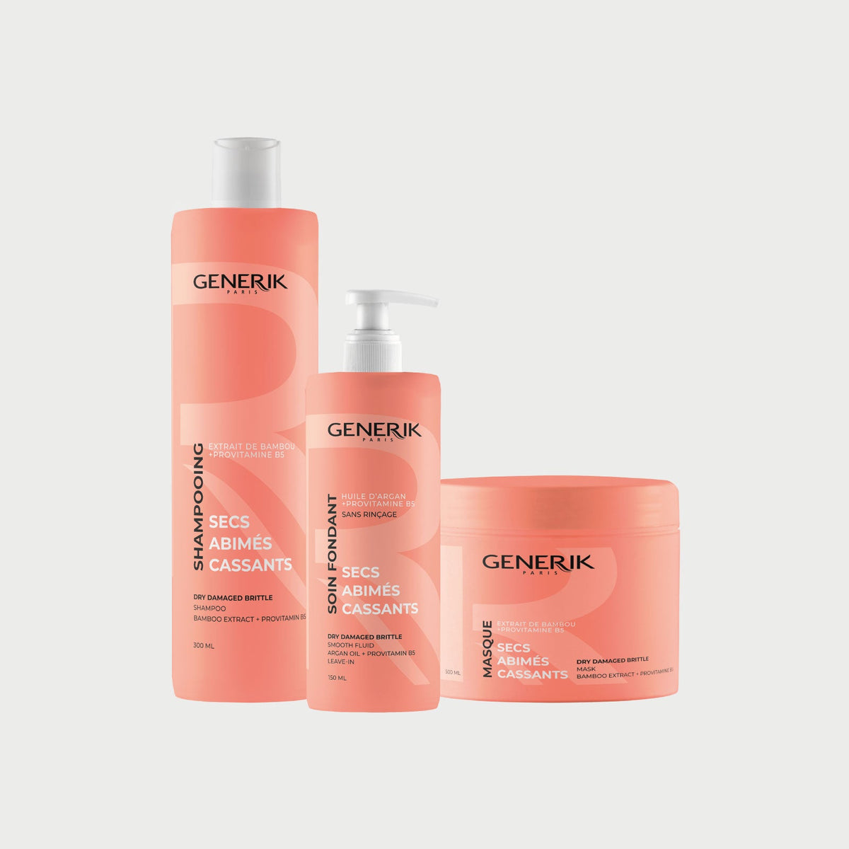 Rituel Secs Abîmés Cassants Generik — Coffret Shampooing + Masque