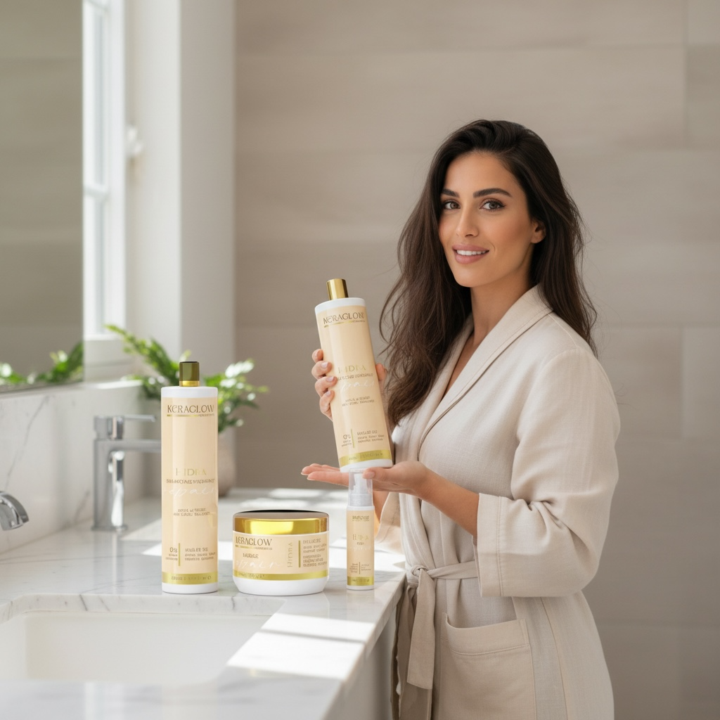 Entretien lissage Gamme complète Hydra Repair - Shampoing, masque, et sérum - sans SUlfate