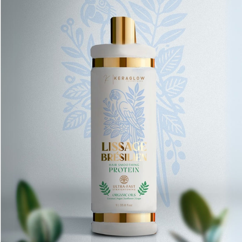 Lissage Brésilien KeraGlow Sans Formol – Cheveux Lisses