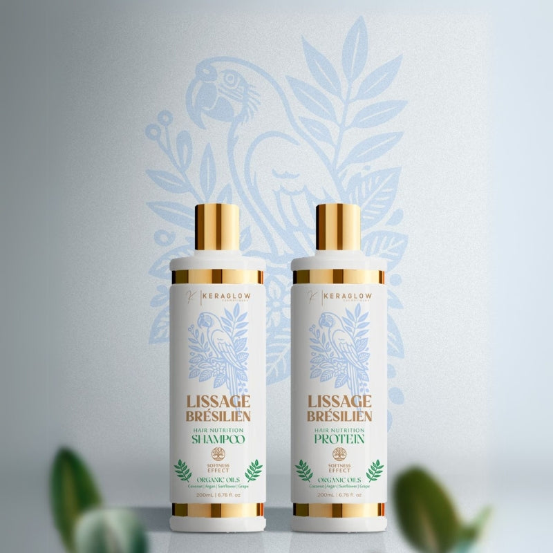 Lissage Brésilien KeraGlow Sans Formol – Cheveux Lisses