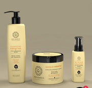 Kit entretein cheveux Trio Biotine Kera Queen’s | Shampooing sans sulfate Masque Sérum Fortifiant