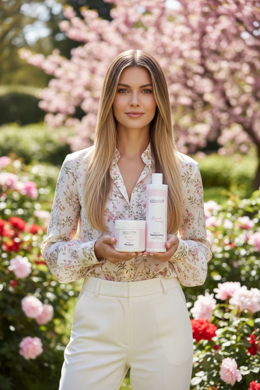 Lots de 6 KERAGLOW Shampoing, Masque Spécial Pousse – & Huile Anti-Chute Énergisants sans Sulfate