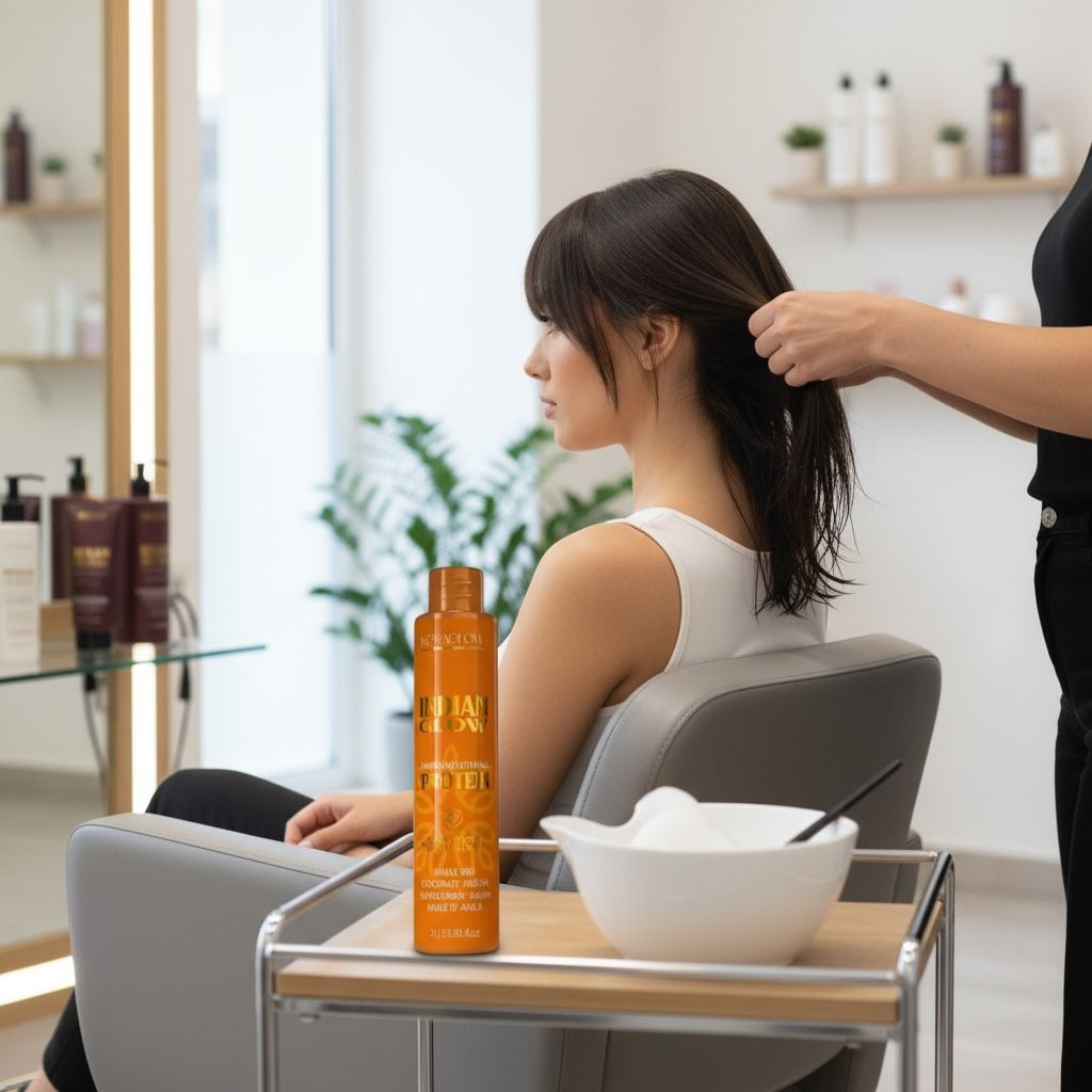 Lissage Indien Keraglow 120ml – Sans Formol + Shampoing