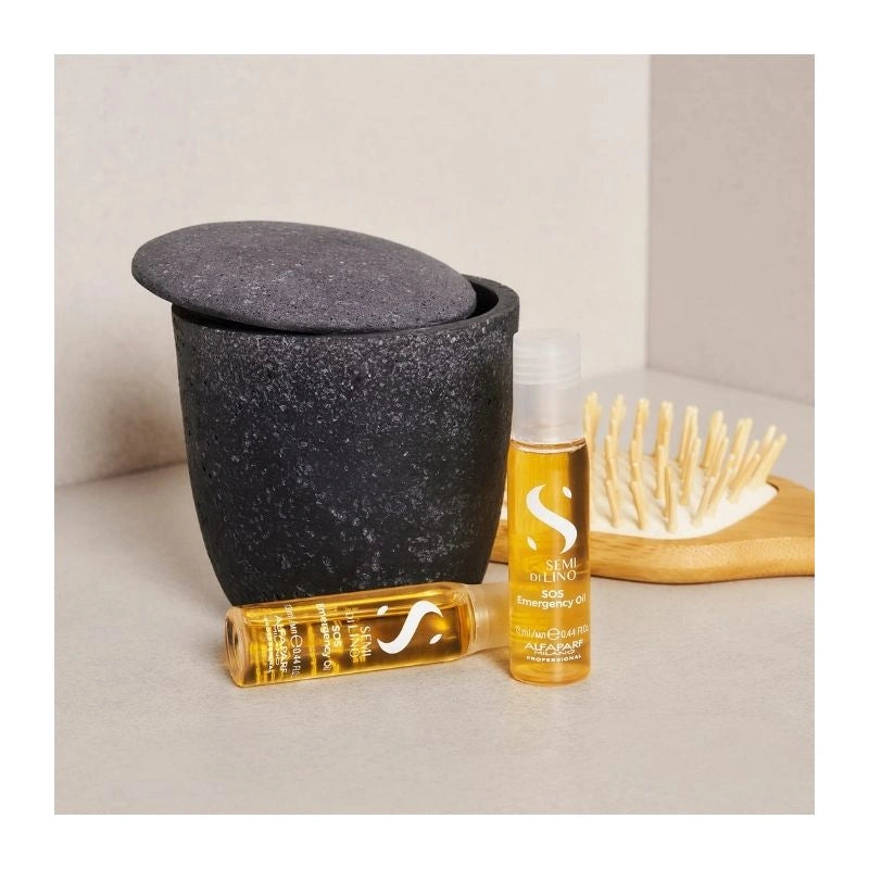 SOS Restrukturierendes Öl Semi Di Lino Haaraufbau – Anti-Haarbruch & Glanz | 6 x 13 ml