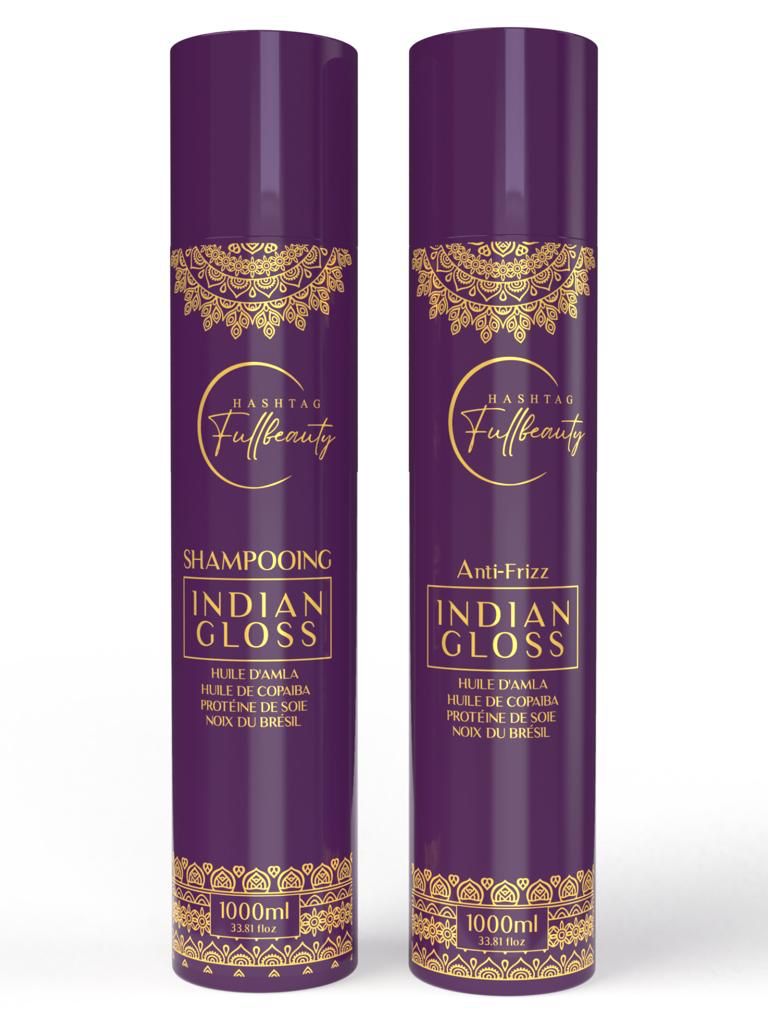 Indian Gloss – Nouveau Lissage Indien – 2x100 ml | Keraliss