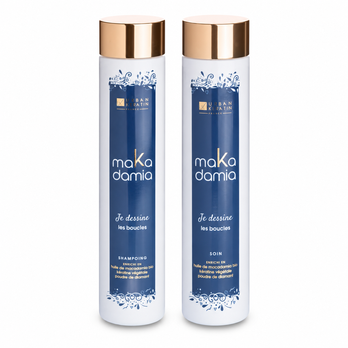 Duo shampooing et soin – Lot de 6 duos Makadamia Je dessine Urban Keratin – Shampooing + Soin
