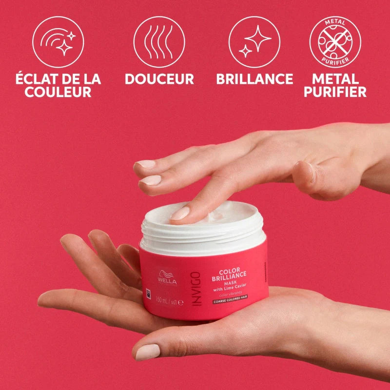 Masque couleur cheveux épais Invigo Color Brilliance Wella 7