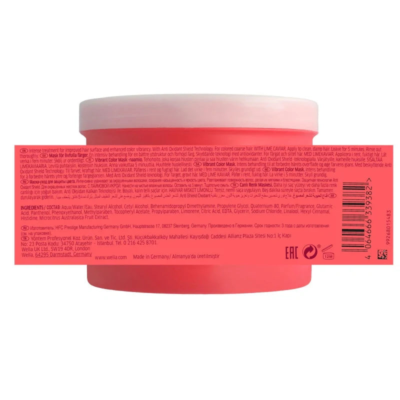 Masque couleur cheveux épais Invigo Color Brilliance Wella 6