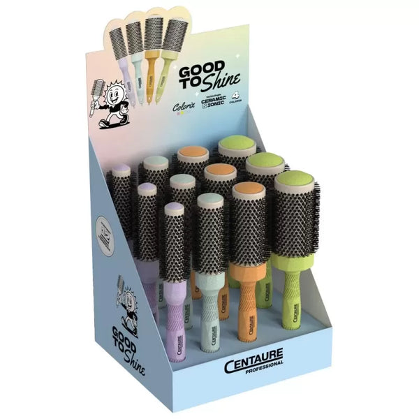 Brosse Thermique Shine Colorix – Céramique, 4 tailles & 4 couleurs