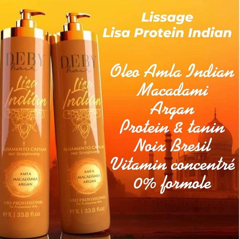 Lissage Indien 1L – Lisa Indian Professionnel – Deby Hair