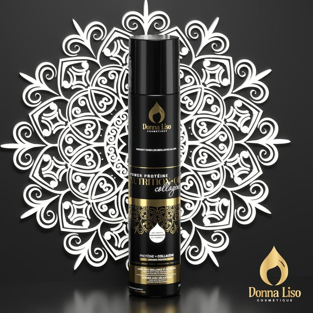 Lissage Indien Professionnel à la Protéine, Collagène & Huiles Naturelles – Effet Glossy – KERAGLOW