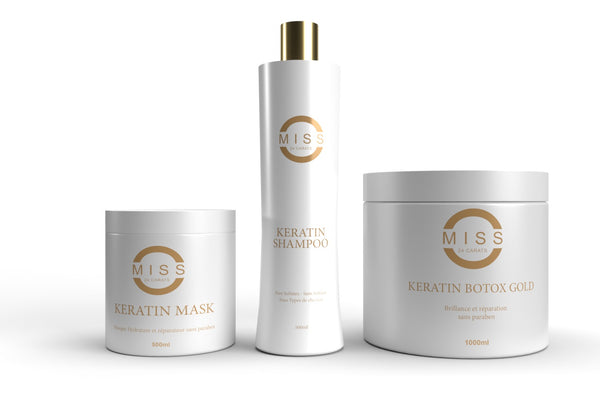 Shampoing -Masque -btx keratine sans sulfate 1kg 3 produits
